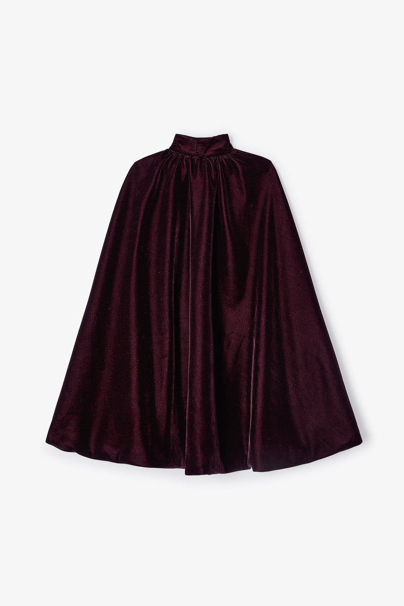 CAPE LAZADA DE VELOURS DE VIN