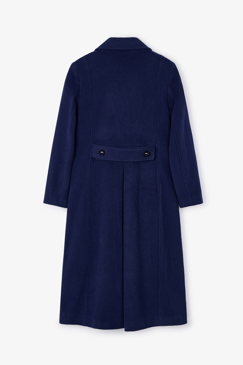 CARMEN CLOTH NAVY COAT