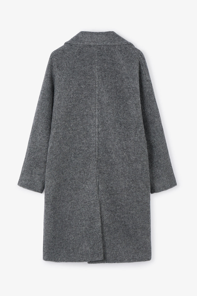 MOAIRE RANGLAN GREY COAT