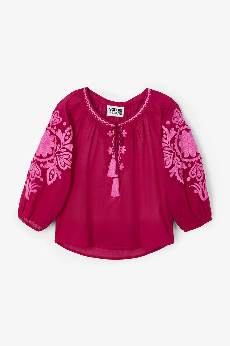 BLOUSE MARY FRAISE