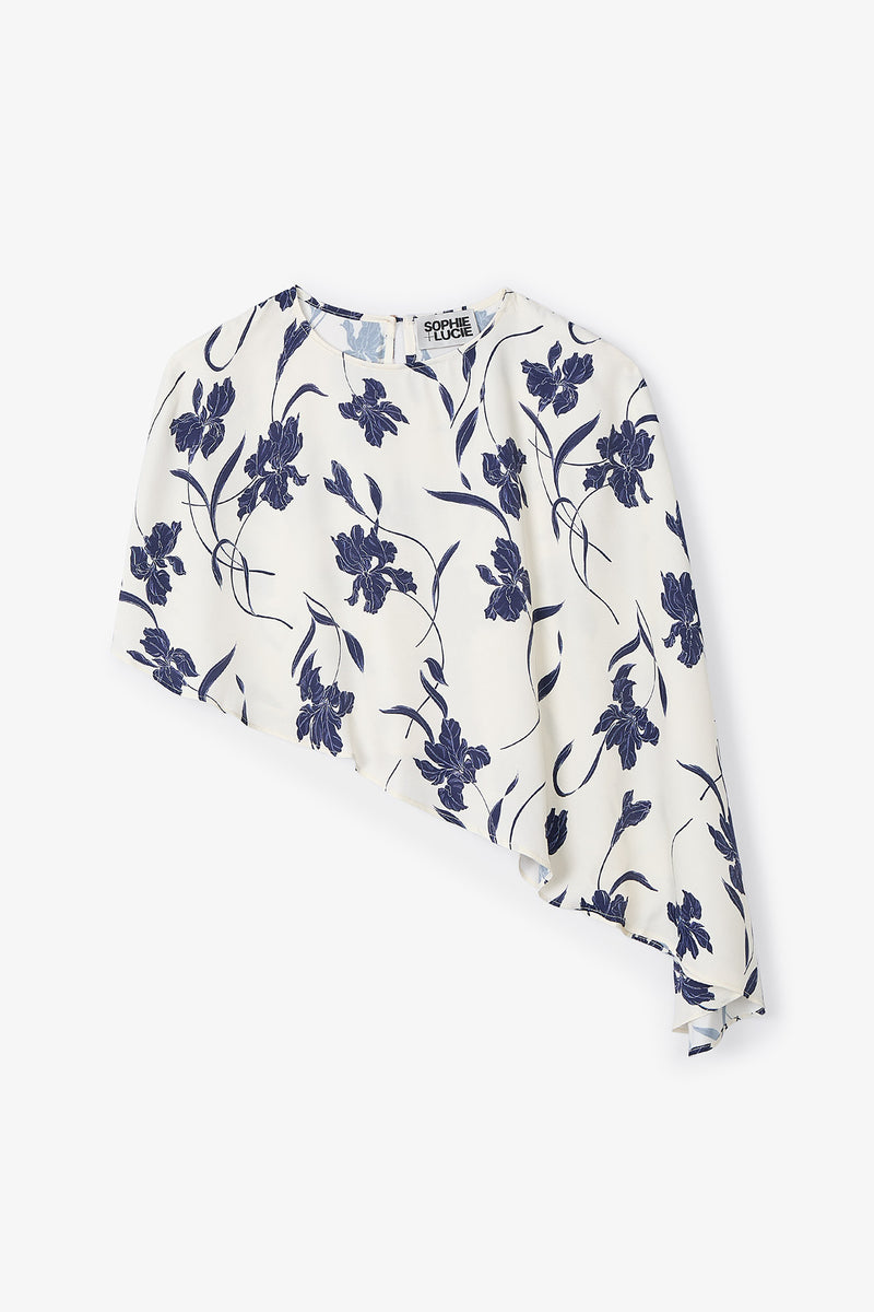 GAUZE ORCHID NAVY CAPE