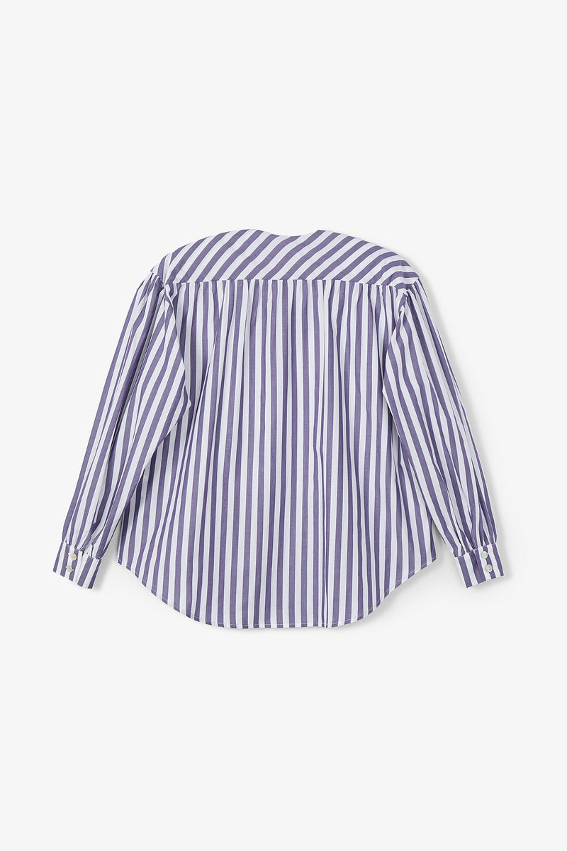 TIRSO STRIPE PURPLE BLOUSE