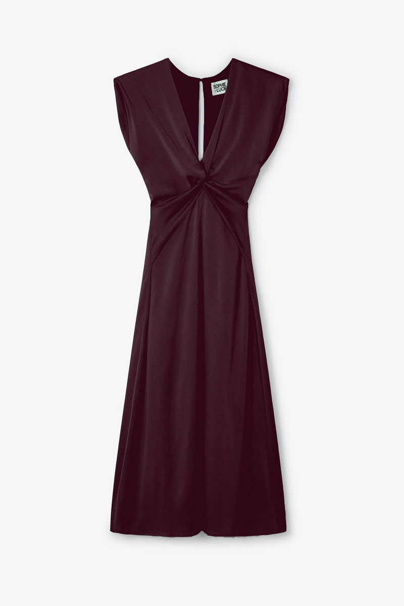 VESTIDO ASH SETBON BURGUNDY