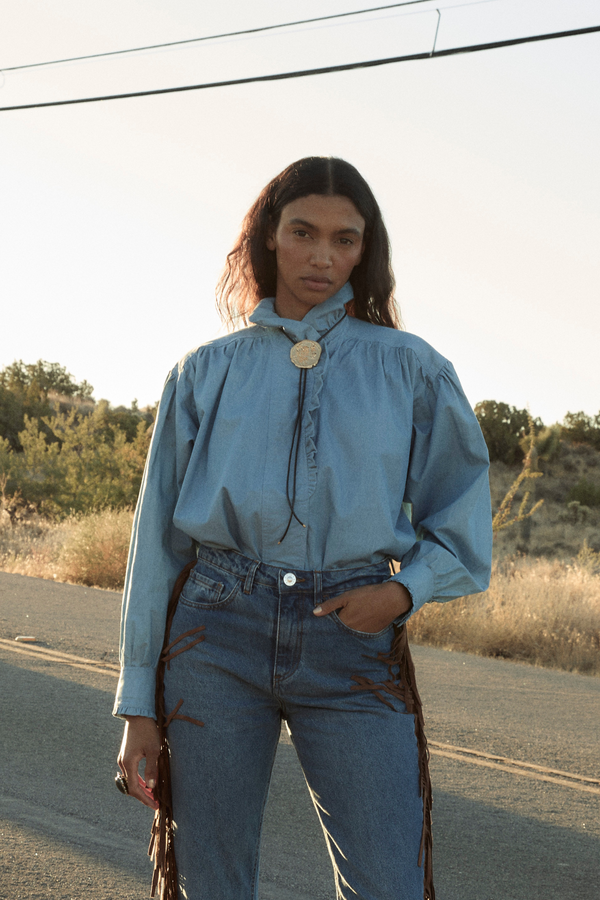 BLOUSE EN DENIM MARIBEL