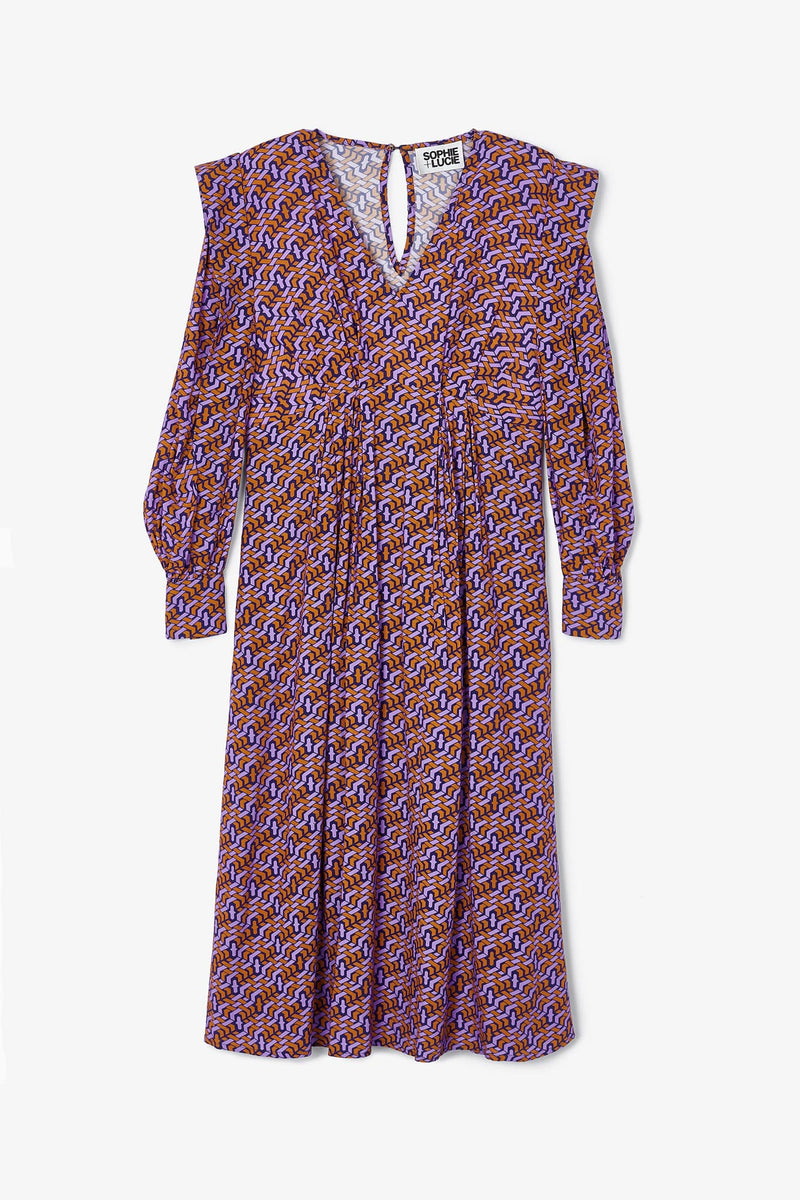 PURPLE MALICO CELOSIA DRESS